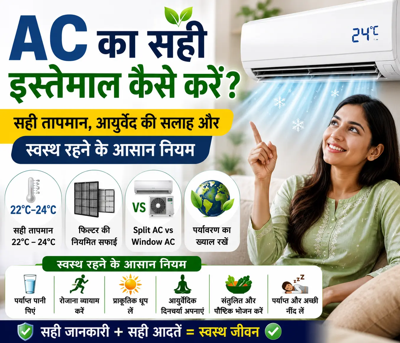 AC का सही उपयोग कैसे करें?