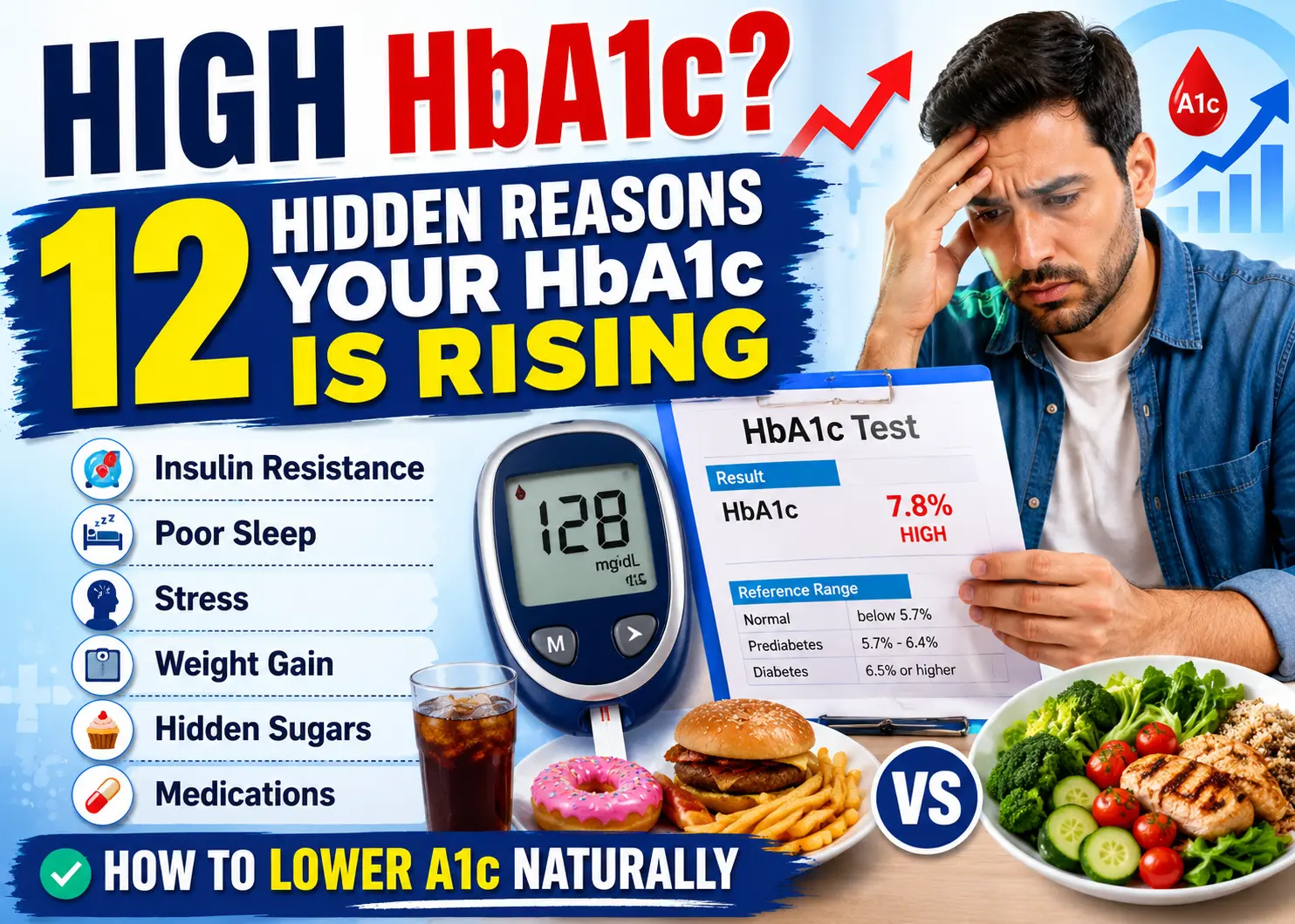 What Causes HbA1c to Rise? 12 Hidden Reasons Behind High A1c Levels